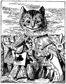 The moment Alice appeared, she was appealed to by all three to settle the question, and they repeated their arguments to her, though, as they all spoke at once, she found it very hard indeed to make out exactly what they said.