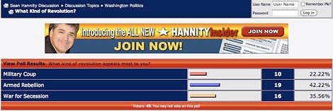 Hannity's Treason Poll