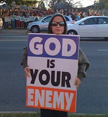 God hates haters.